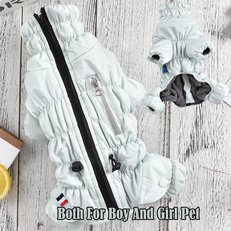 Mono Acolchado para Perros con Cremallera - Buzo Impermeable de Invierno