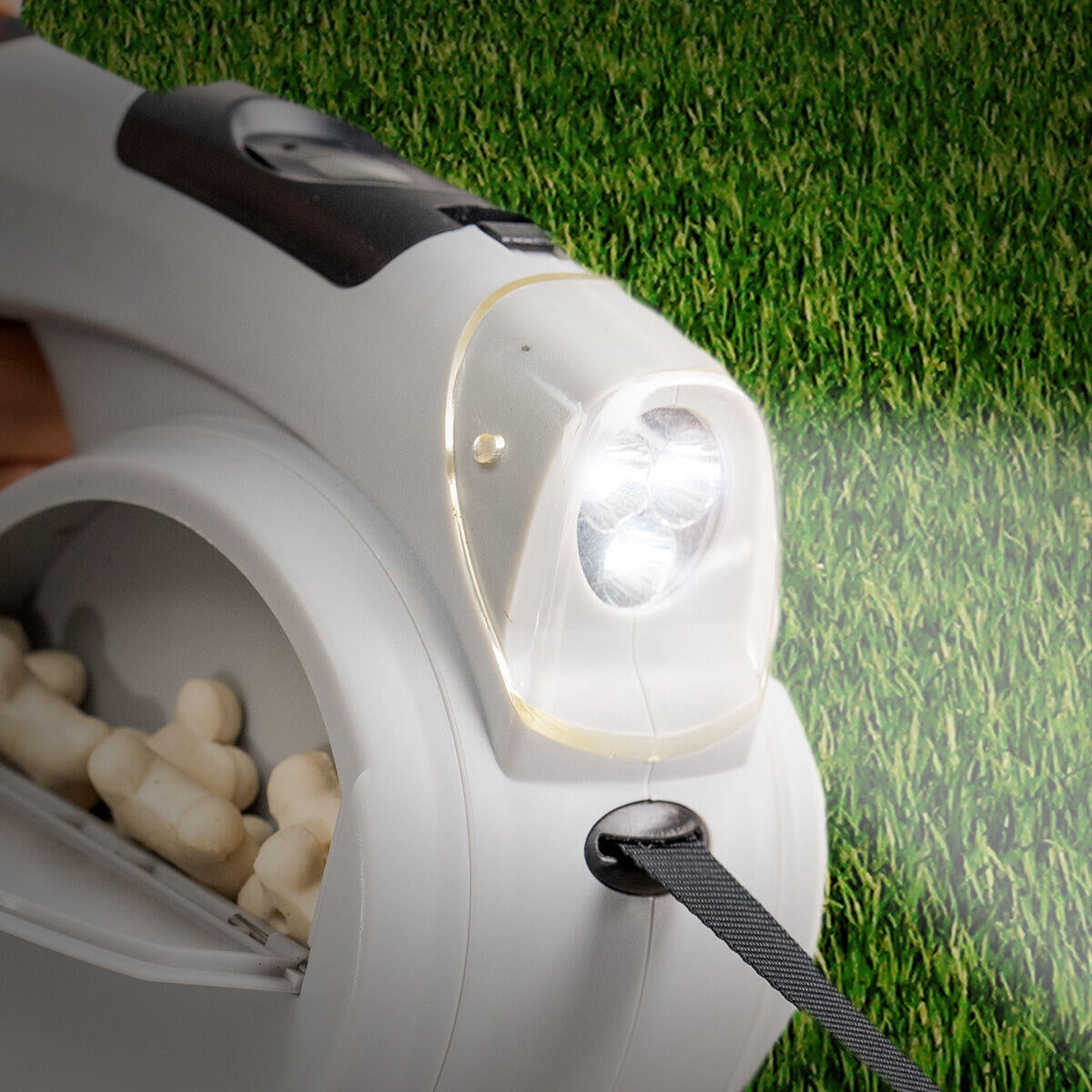 Correa Retráctil 6 en 1 para Perros - Multifuncional con Linterna y Dispensador