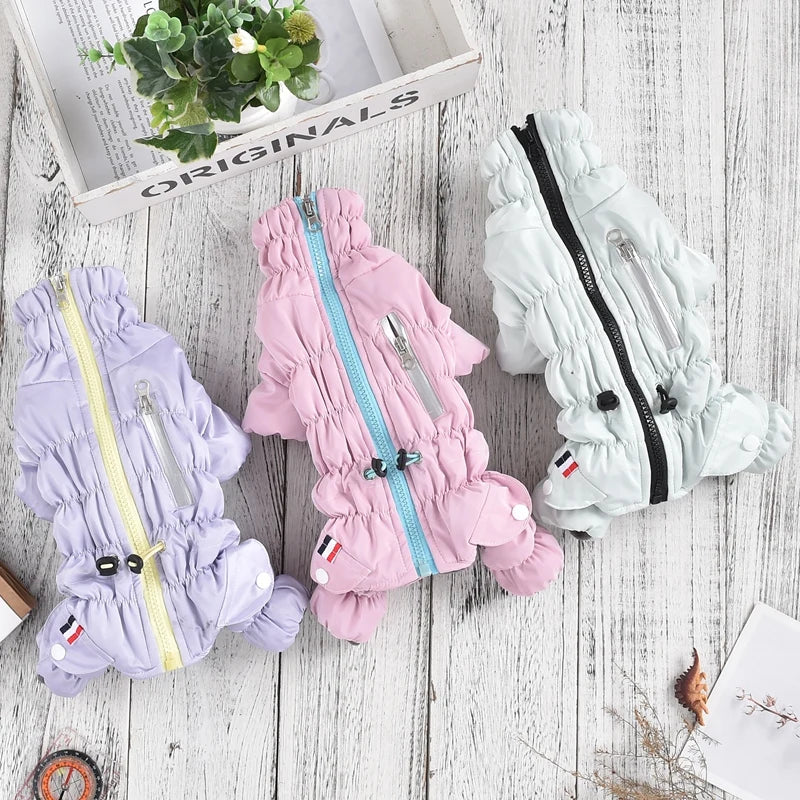Mono Acolchado para Perros con Cremallera - Buzo Impermeable de Invierno