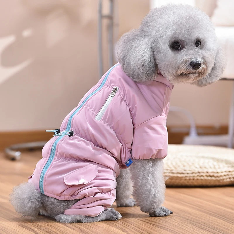 Mono Acolchado para Perros con Cremallera - Buzo Impermeable de Invierno
