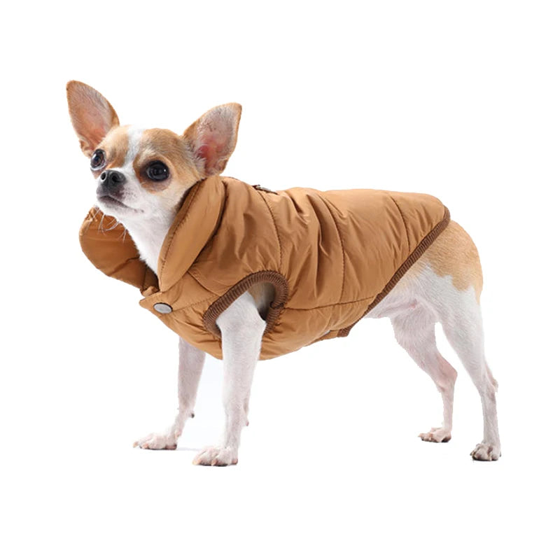 Abrigo de Invierno para Perros - Chaqueta Acolchada Cortavientos con Capucha