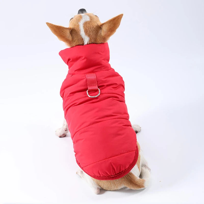 Abrigo de Invierno para Perros - Chaqueta Acolchada Cortavientos con Capucha