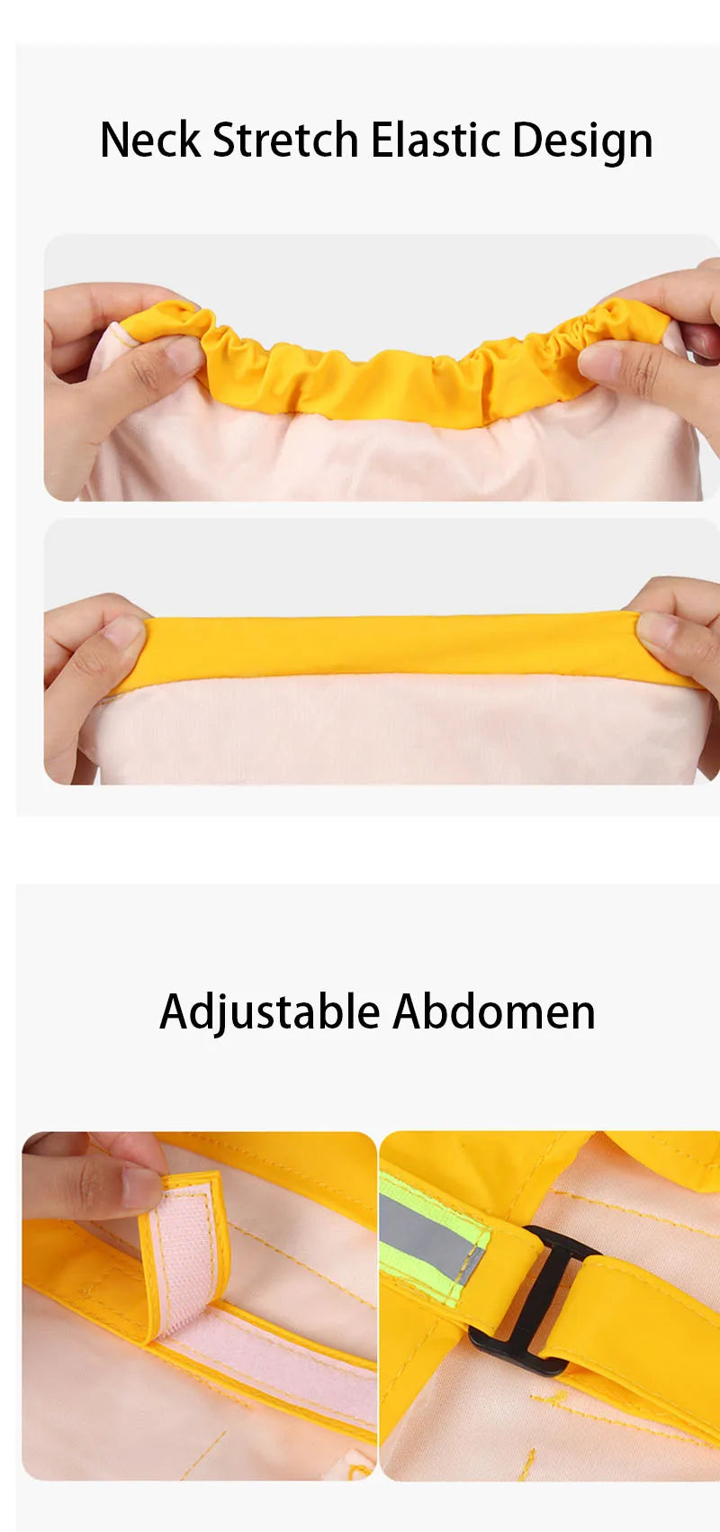 Chubasquero Impermeable para Perros con Capucha - Reflectante y Cortavientos