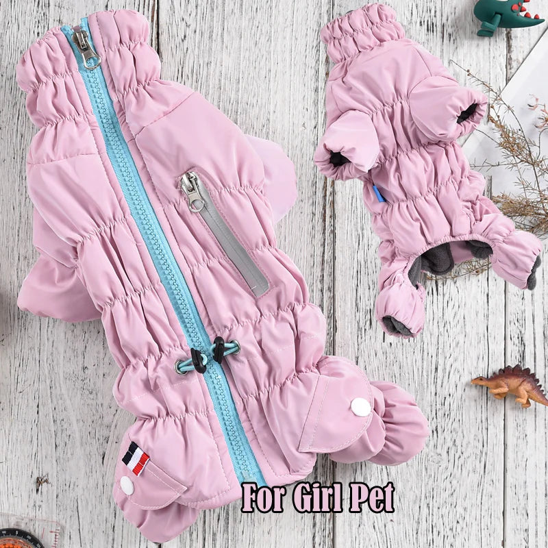 Mono Acolchado para Perros con Cremallera - Buzo Impermeable de Invierno