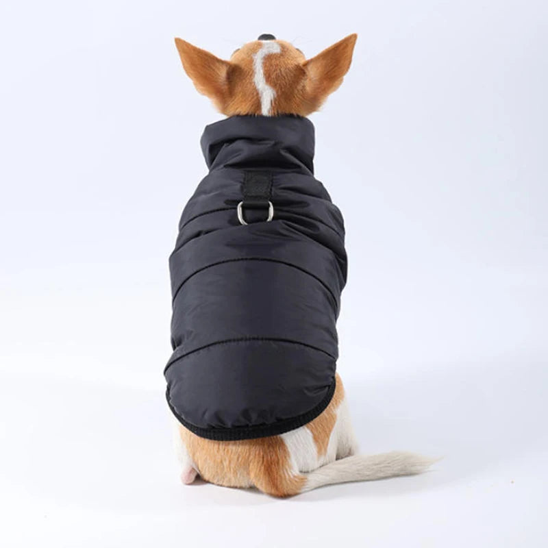 Abrigo de Invierno para Perros - Chaqueta Acolchada Cortavientos con Capucha