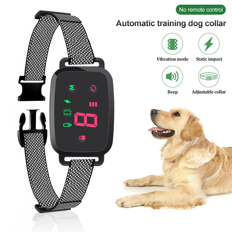 Collar de Entrenamiento Eléctrico para Perros - Recargable Impermeable con Control Remoto