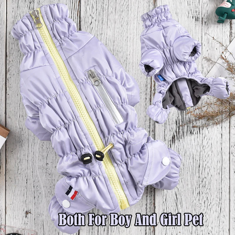 Mono Acolchado para Perros con Cremallera - Buzo Impermeable de Invierno