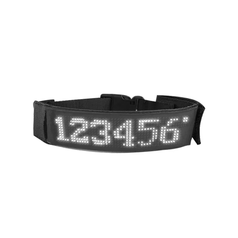 Collar LED Programable para Perros - Pantalla Multicolor Personalizable
