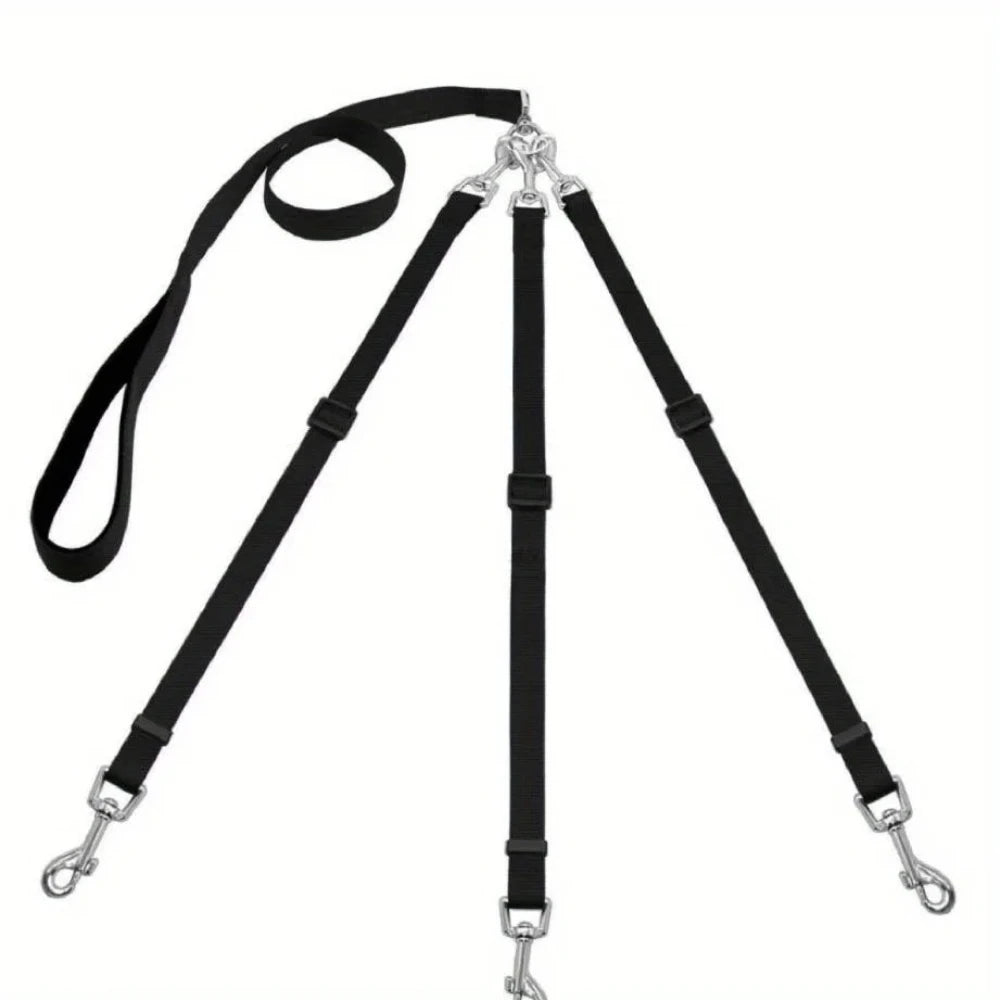 Correa 3 en 1 para Perros - Nylon Resistente con Asa Acolchada Multifunción