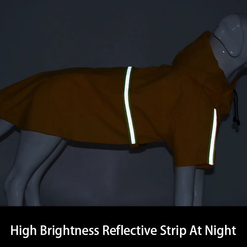 Chubasquero Impermeable para Perros con Capucha - Reflectante y Cortavientos