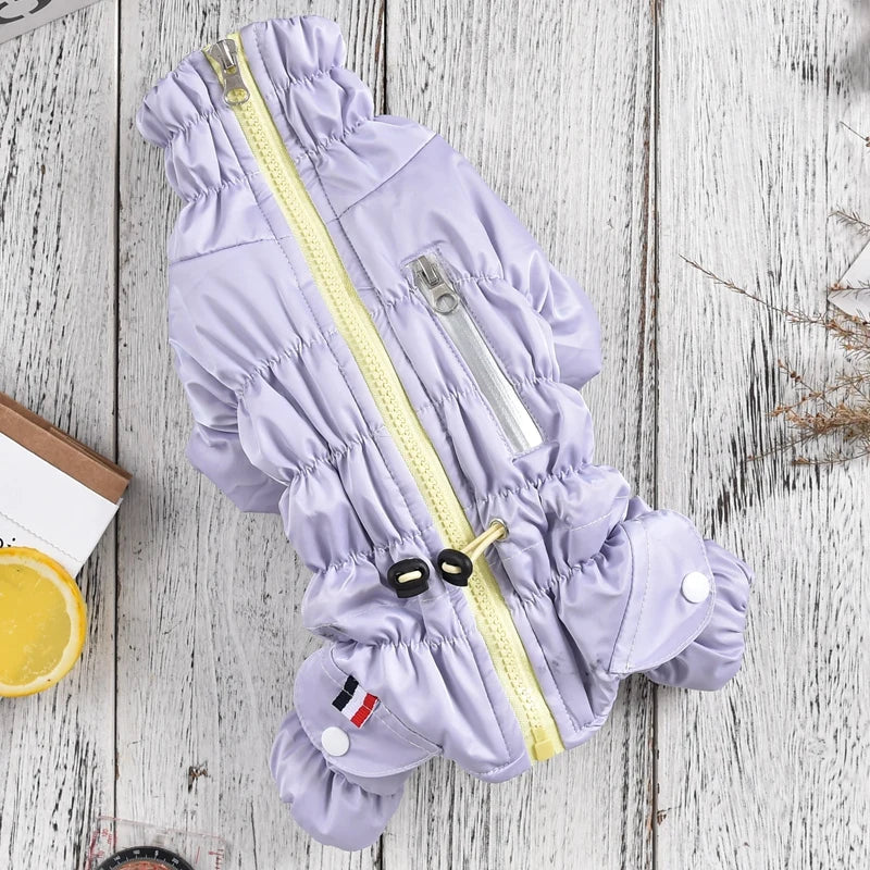 Mono Acolchado para Perros con Cremallera - Buzo Impermeable de Invierno