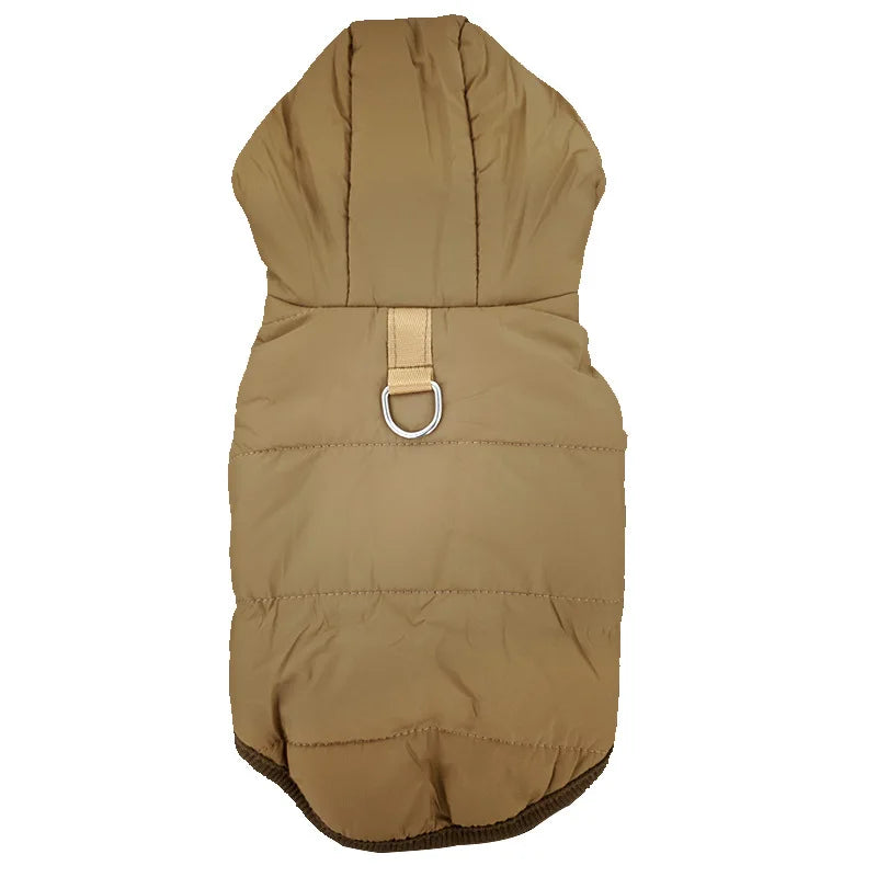 Abrigo de Invierno para Perros - Chaqueta Acolchada Cortavientos con Capucha