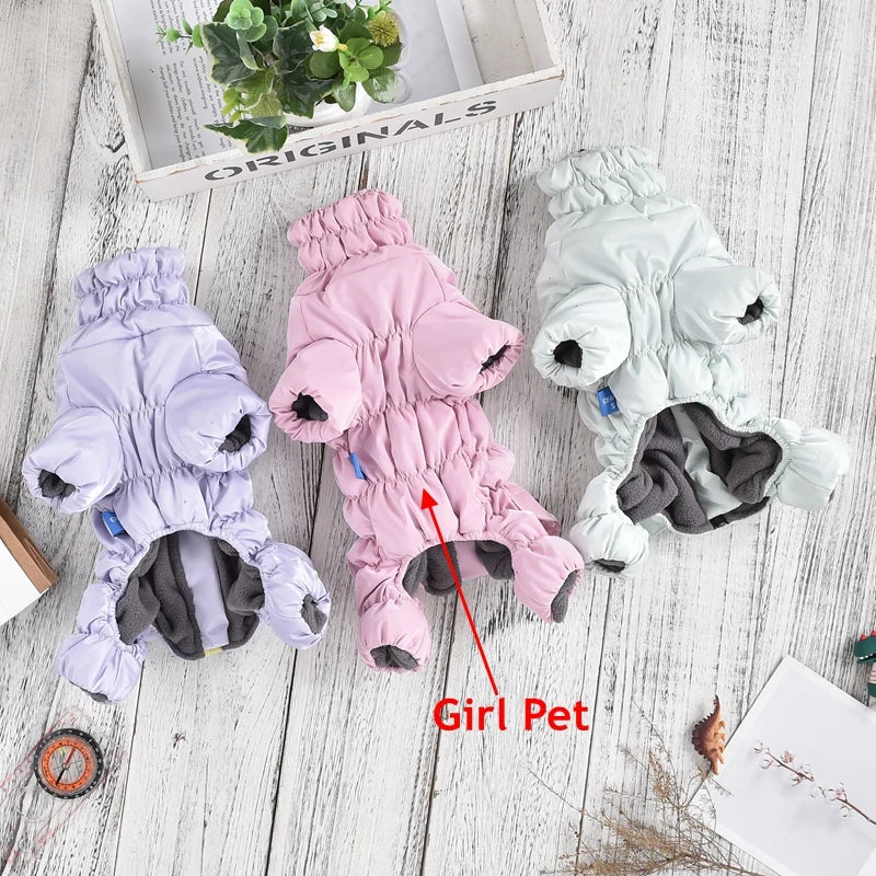 Mono Acolchado para Perros con Cremallera - Buzo Impermeable de Invierno