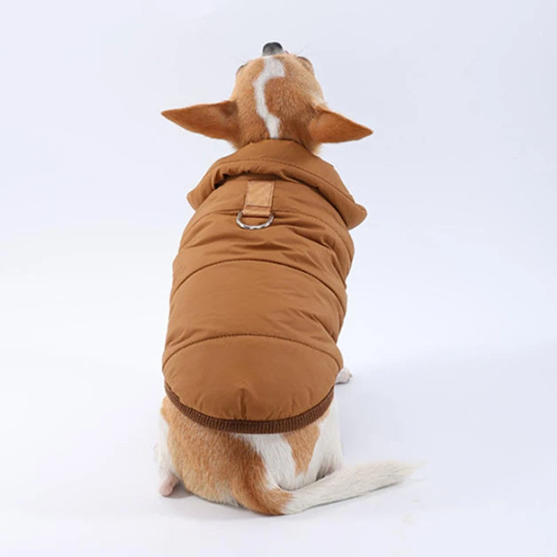 Abrigo de Invierno para Perros - Chaqueta Acolchada Cortavientos con Capucha