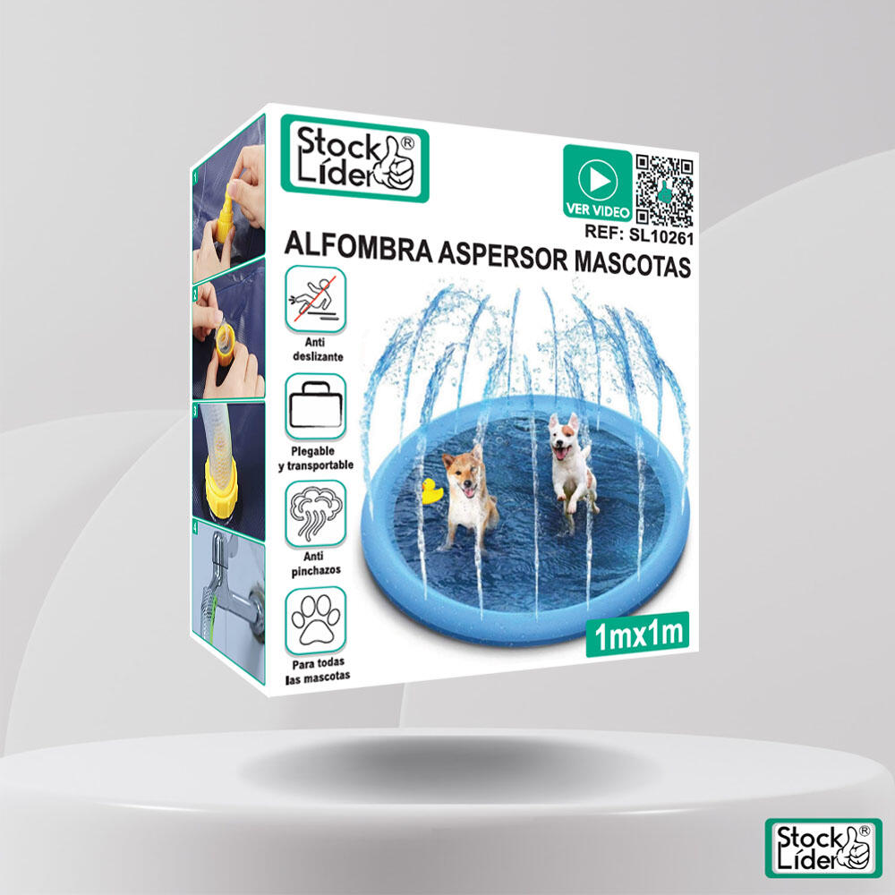 Alfombra Aspersor para Perros - Refrescante para Verano y Juegos de Agua