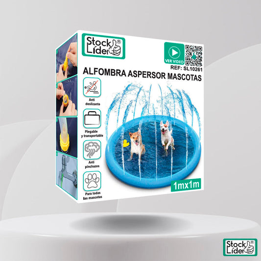 Alfombra Aspersor para Perros - Refrescante para Verano y Juegos de Agua