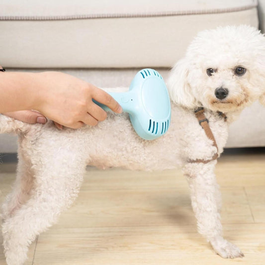 Cepillo Eléctrico Quitapelos para Mascotas - Aspirador de Pelo Recargable