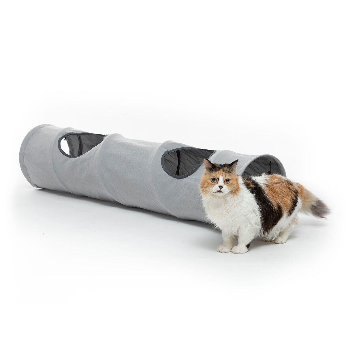 Túnel Plegable para Mascotas - Juguete Interactivo para Gatos y Perros Pequeños