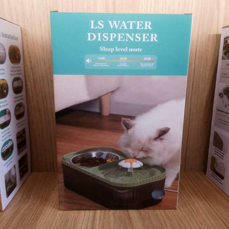 Comedero y Bebedero Automático con Fuente para Mascotas - Dispensador Doble