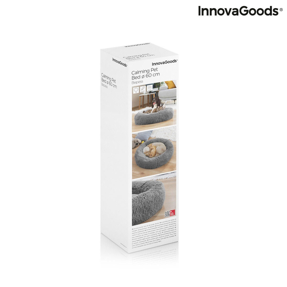 Cama Antiestrés para Mascotas - Redonda Suave y Calmante Ø 60 cm