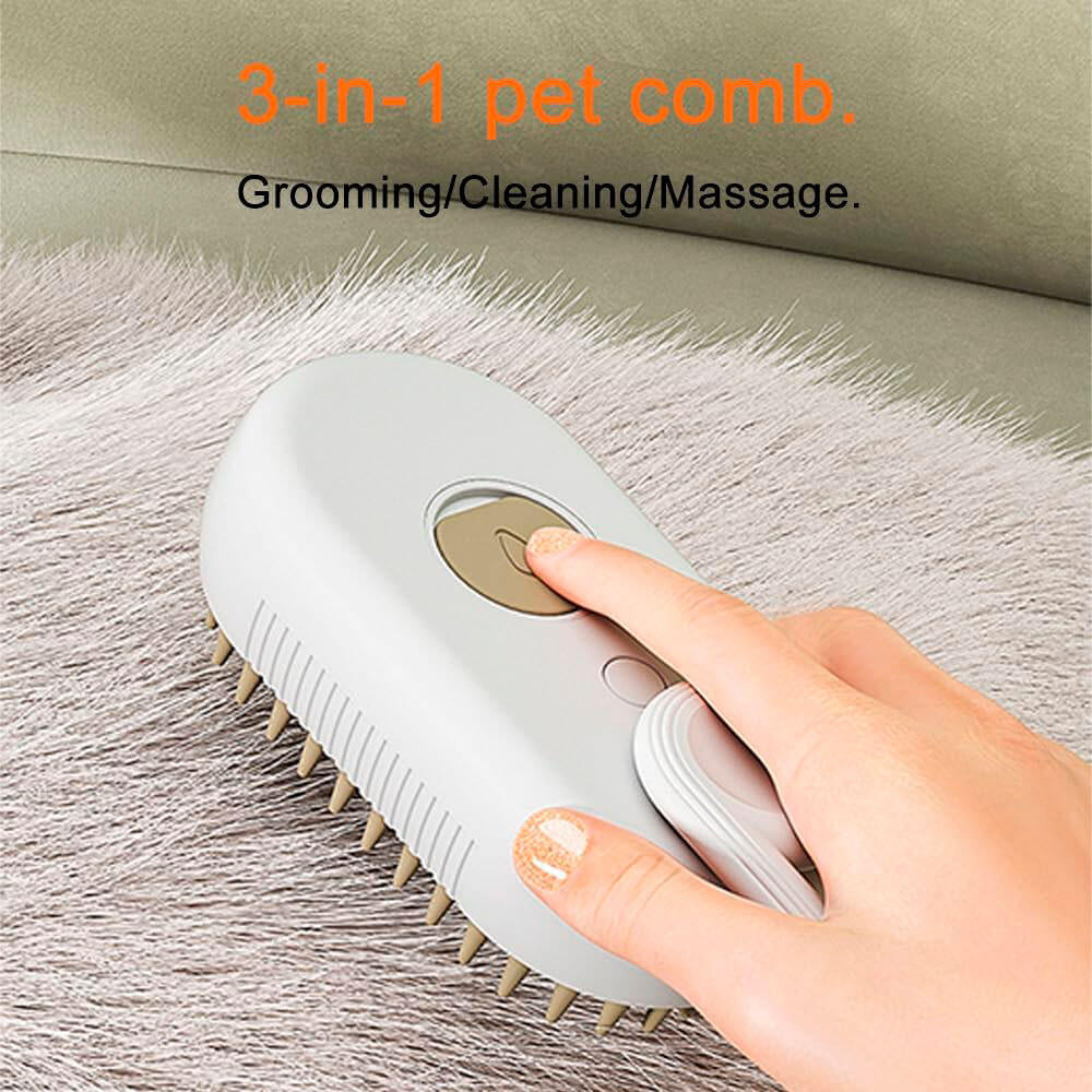 Cepillo de Vapor para Mascotas - Pack 2 Unidades Autolimpiable