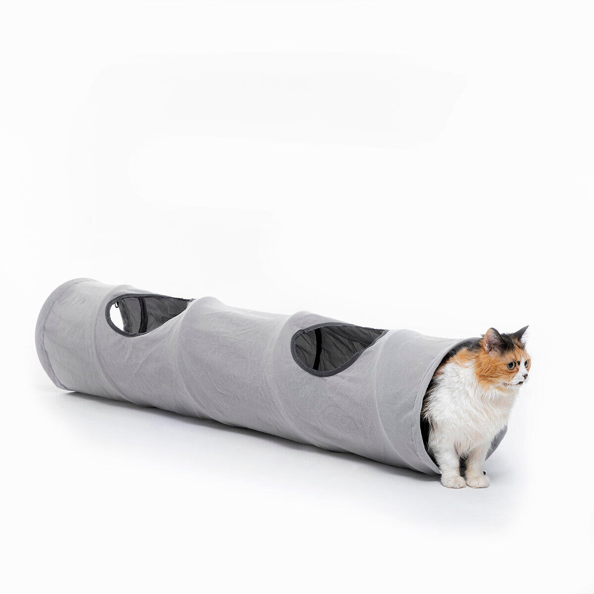 Túnel Plegable para Mascotas - Juguete Interactivo para Gatos y Perros Pequeños